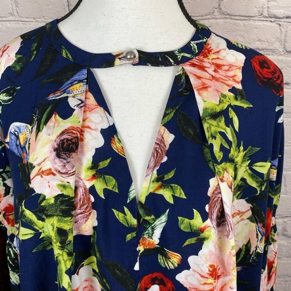 Umgee Boho Floral Peasant Dress size Medium - Picture 3 of 15